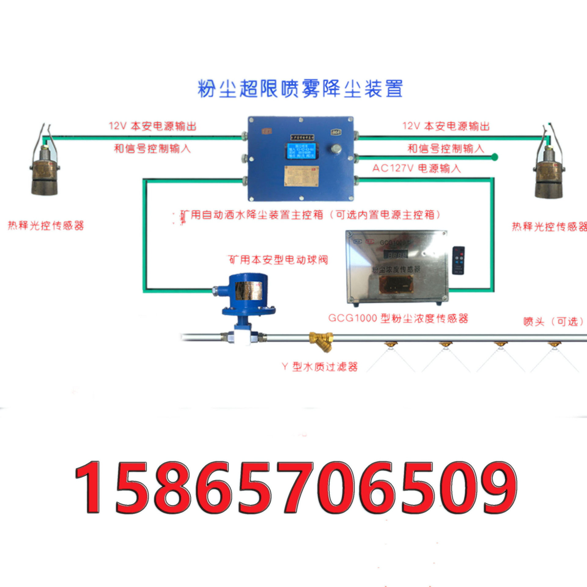 ZPFG380矿用光控自动洒水降尘
