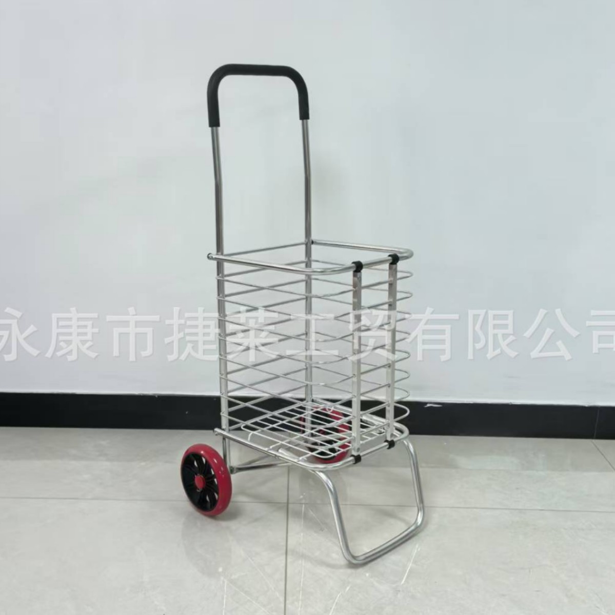 购物车源头工厂超市买菜车可折叠铝合金便携小拉车老人取快递拉车