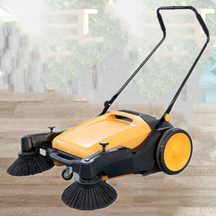 推车式双边刷扫地机手推养殖场垃圾清扫车物业车间吸尘扫地机