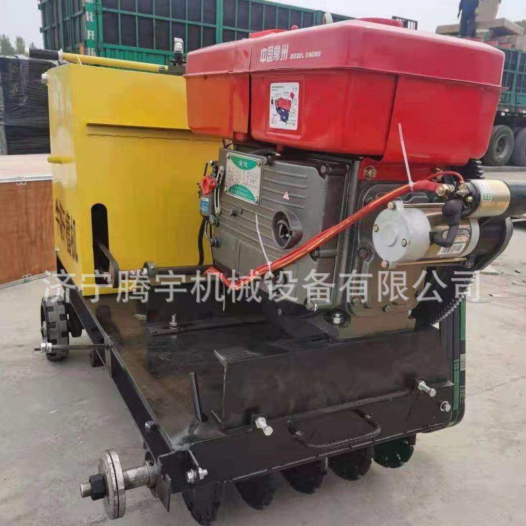 水冷柴油牛场开槽机多少钱养牛场路面刻纹机视频牧场防滑刻纹机