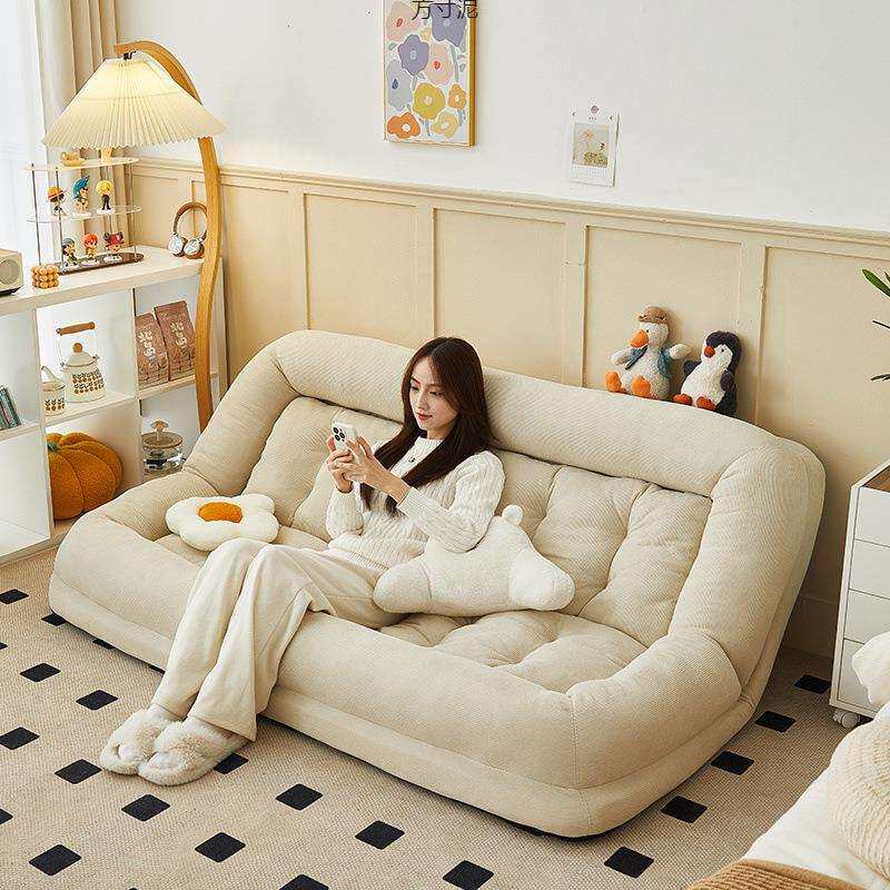 懒人沙发可躺可睡床上靠背单人椅卧室榻榻米坐椅阳台折叠小沙发床