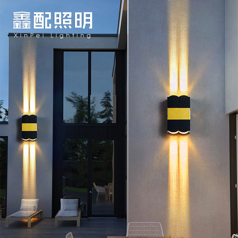 壁灯led户外防水聚光打光直线光洗墙装饰室外墙走廊过道庭院创意