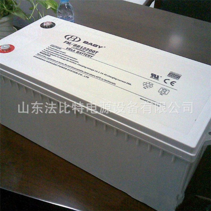 鸿贝蓄电池FM/BB12200T免维护12V200Ah质保3年BABY
