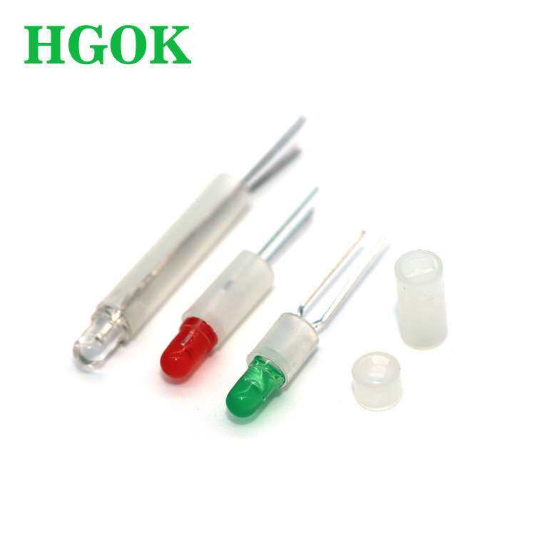 HGOK耐温LED间隔柱尼龙方孔LED5×1.5~26mmLED间隔柱