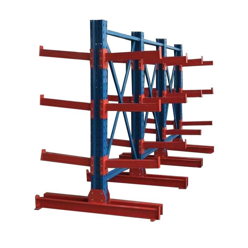 悬臂货架立柱片悬臂拉杆单面双面悬臂500kg1T2T承重重型悬臂货架
