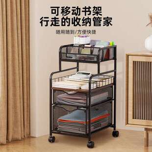 小推车置物架可抽拉移动工艺品置物架颜料画笔绘画工具多层收纳架
