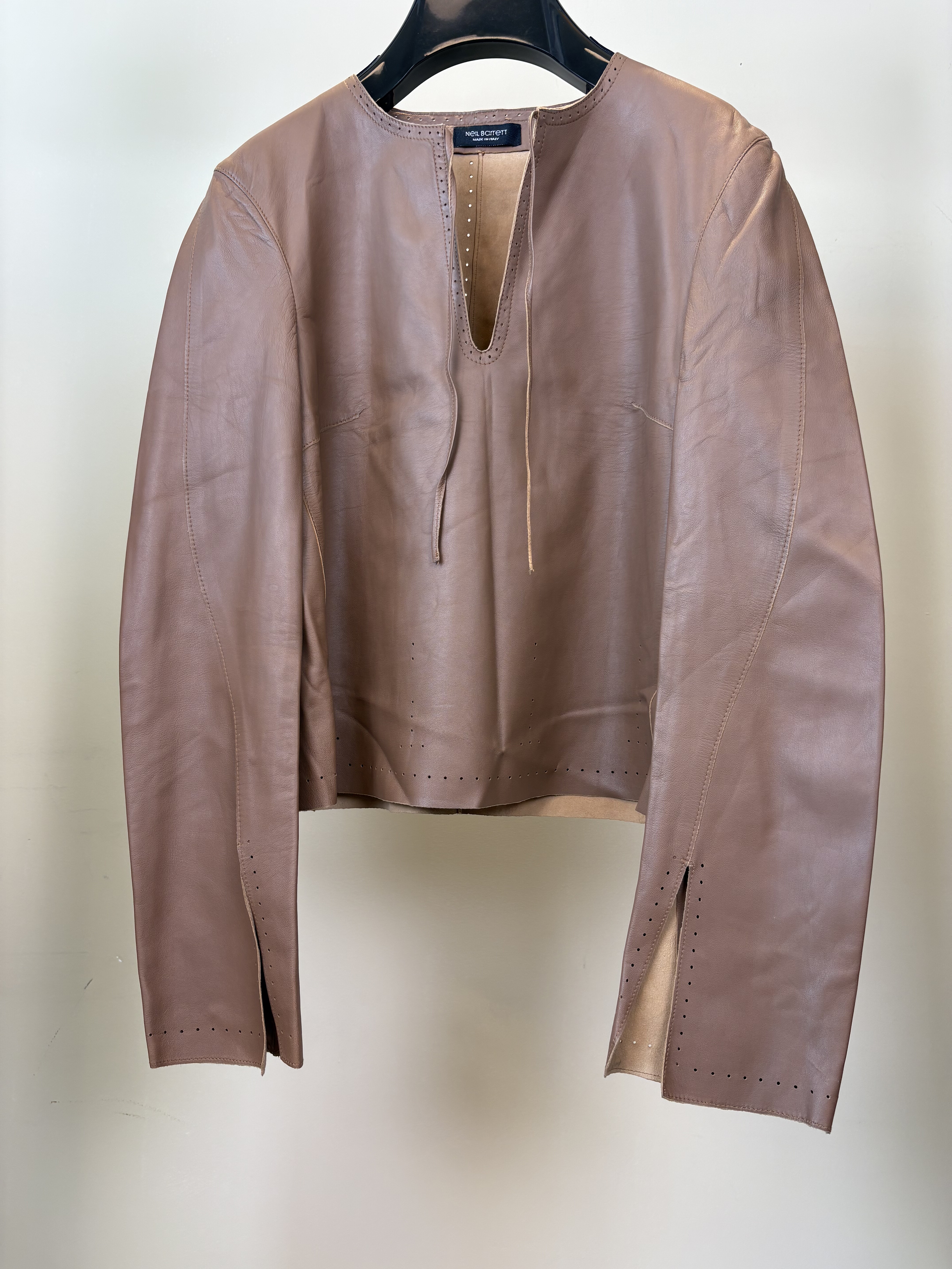 Neil Barrett意大利产S码皮衣中古Vintage（长55胸90肩40）-22