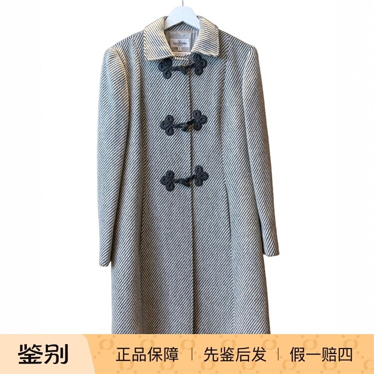 Valentino华伦天奴意大利产42码羊毛大衣中古二奢古着Vintage-134