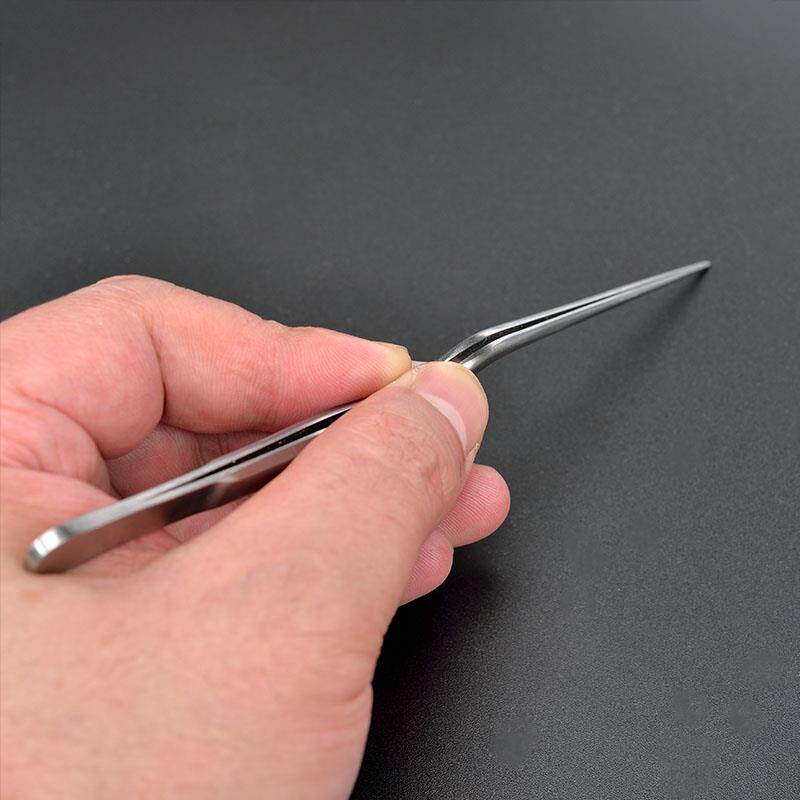 OF9D专业采耳工具扒掏耳朵弯头弯柄带齿圆头镊子夹耳屎鼻屎清洁耳