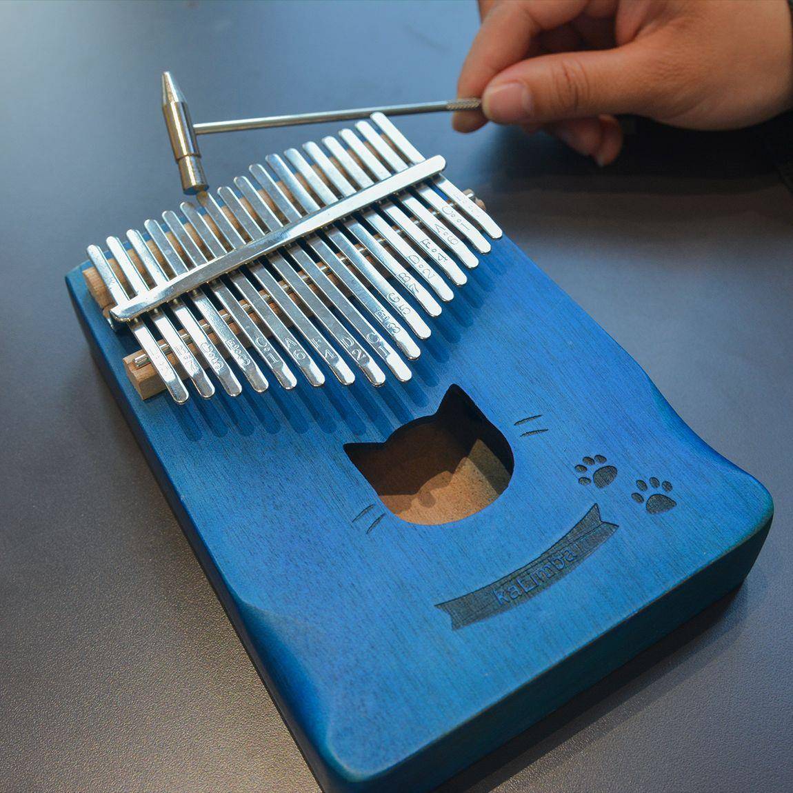 拇指琴卡林巴琴21音五指琴女生初学者乐器kalimba手指姆钢琴17音