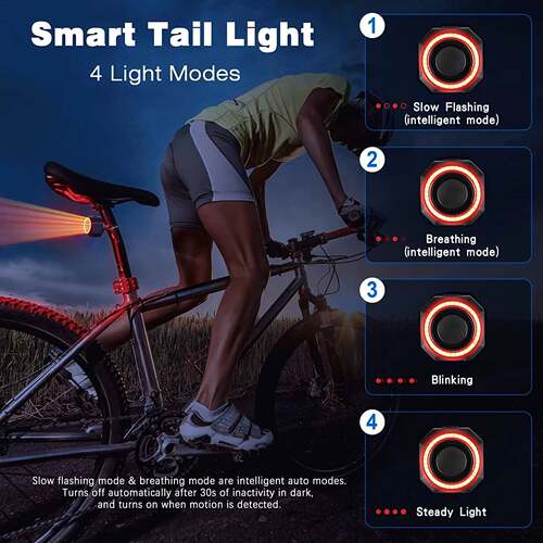 Night Auto Warning Bike LED Taillight Bike Brake Light