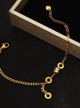 年新款高颜值气质百搭小蛮腰手链女路路通转运珠轻奢流苏手饰