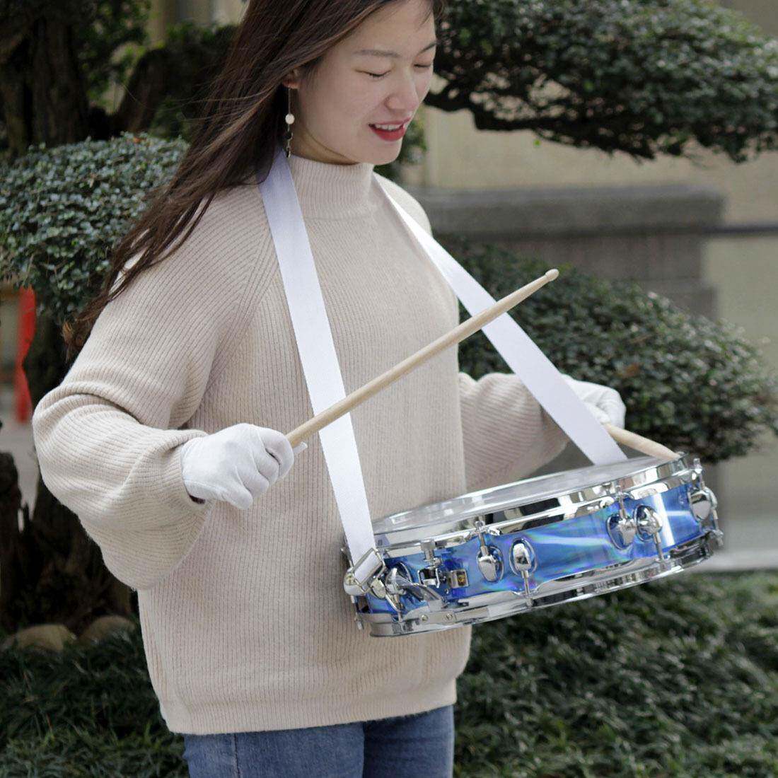 跨境寸超薄小军鼓小队鼓成人学生鼓送背带鼓棒不锈钢小军鼓厂家