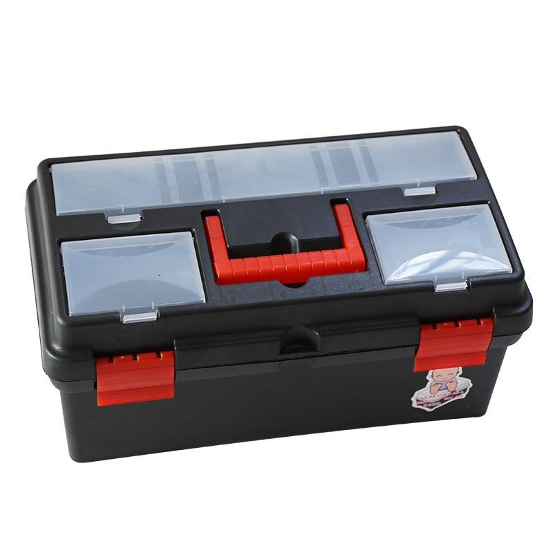 明华666绘画工具箱美术画具零件玩具美甲收纳盒画笔收纳箱多功能
