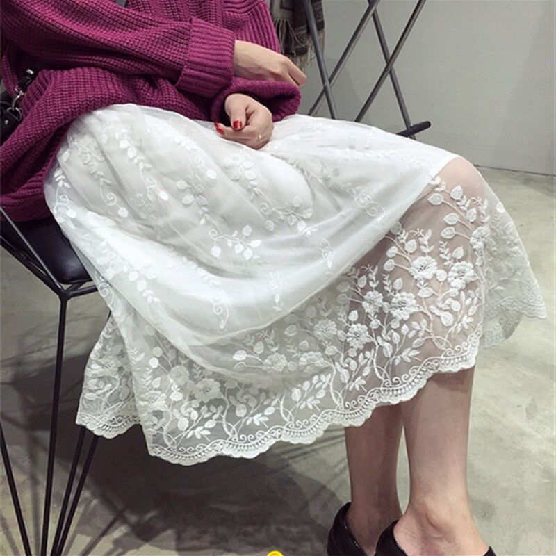 新款韩版春秋内搭打底裙蕾丝中长款无袖吊带背心宽松大码连衣裙女