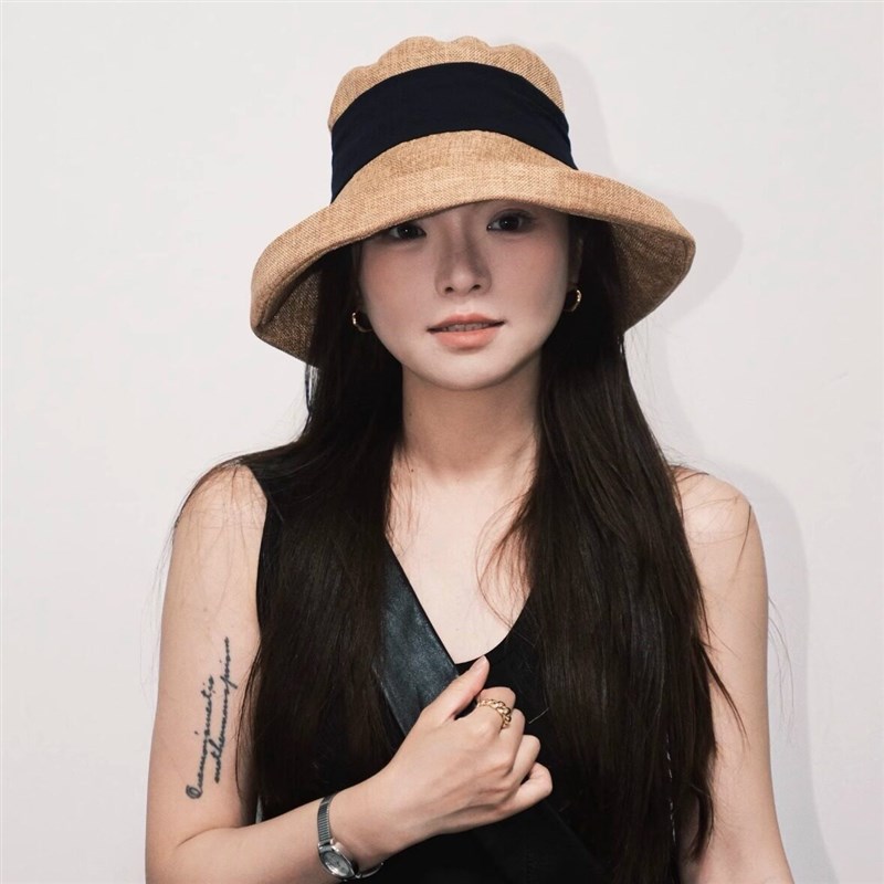 帽型好!亚麻夏季大帽檐遮阳帽子女老钱风透气渔夫帽防晒户外游玩