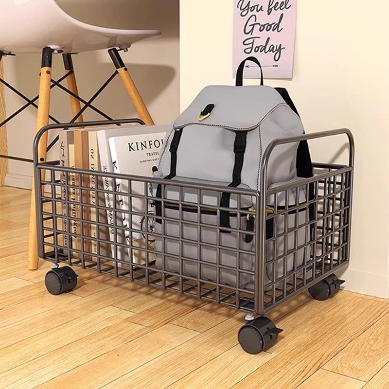 桌下小推车书包置物架收纳书架家用筐小书架教室收纳架可移动滑轮,家庭/个人清洁工具,脸盆架,淘宝优惠券,粉丝福利购,淘宝优惠卷