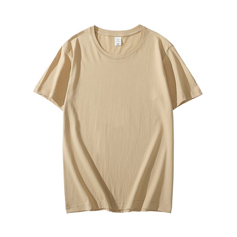 班服工作服短袖纯棉t恤定制大码纯色宽松文化衫公司印字logo定做