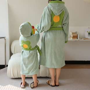 儿童浴巾斗篷浴袍可穿式男女纯棉吸水毛巾料游泳洗澡成人浴衣A类