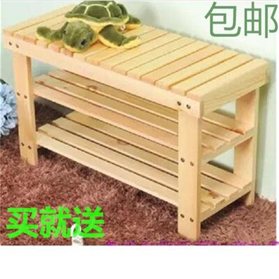 实木多层鞋架换鞋l凳鞋柜简约现代经济型实木鞋架子简易家用可坐