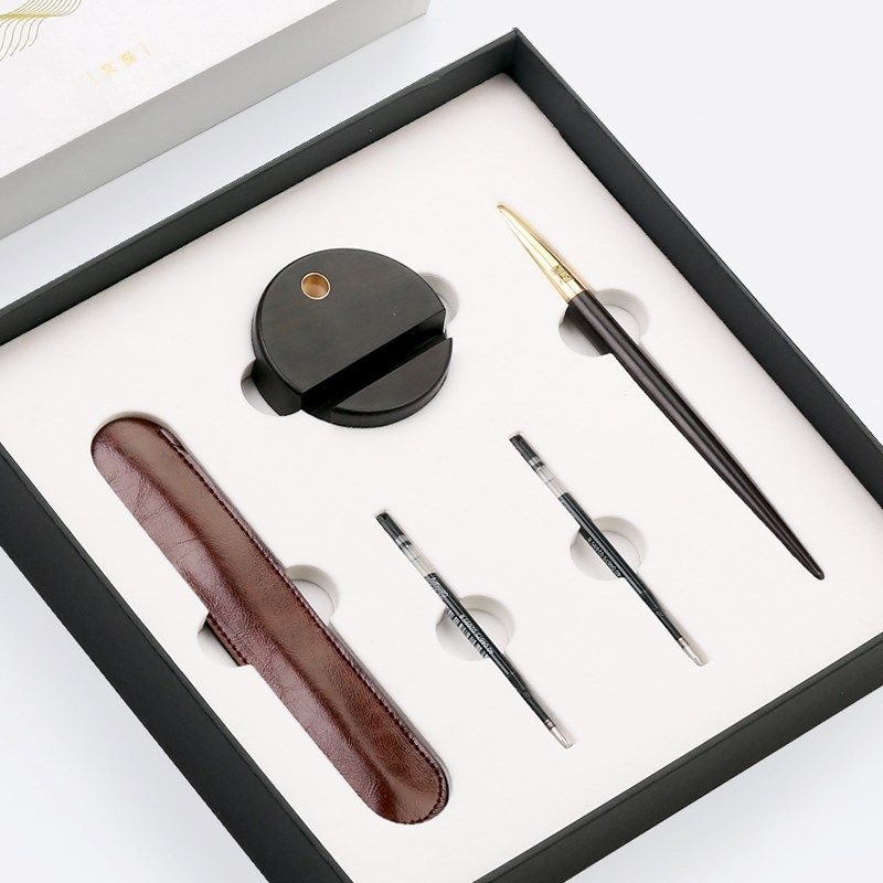 红木质签字笔水笔黑笔套装 金属黄铜笔杆中性笔 实木制高档商务礼,文具电教/文化用品/商务用品,宝珠/走珠/签字笔,淘宝优惠券,粉丝福利购,淘宝优惠卷