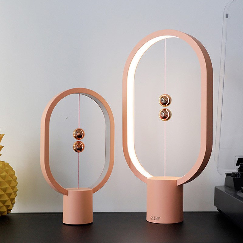 迷你平衡c灯磁吸开关U充电创意小夜灯悬浮卧室床头氛围小台灯