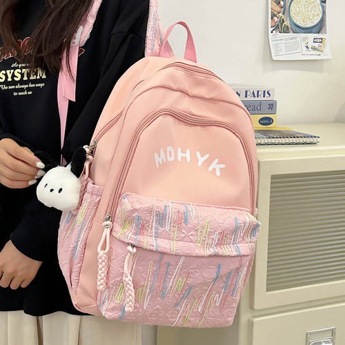 书包女小学生三到六年级减负轻便初中生高中生背包大容量双肩包潮