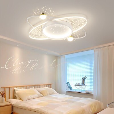 卧室灯简约现代北欧创意轻奢房间灯2D023年新款温馨浪漫主卧吸顶