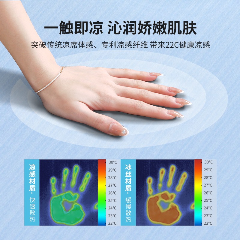 2023新款凉席冰n丝席可水洗夏天夏季床笠款席子夏高端儿童婴儿可