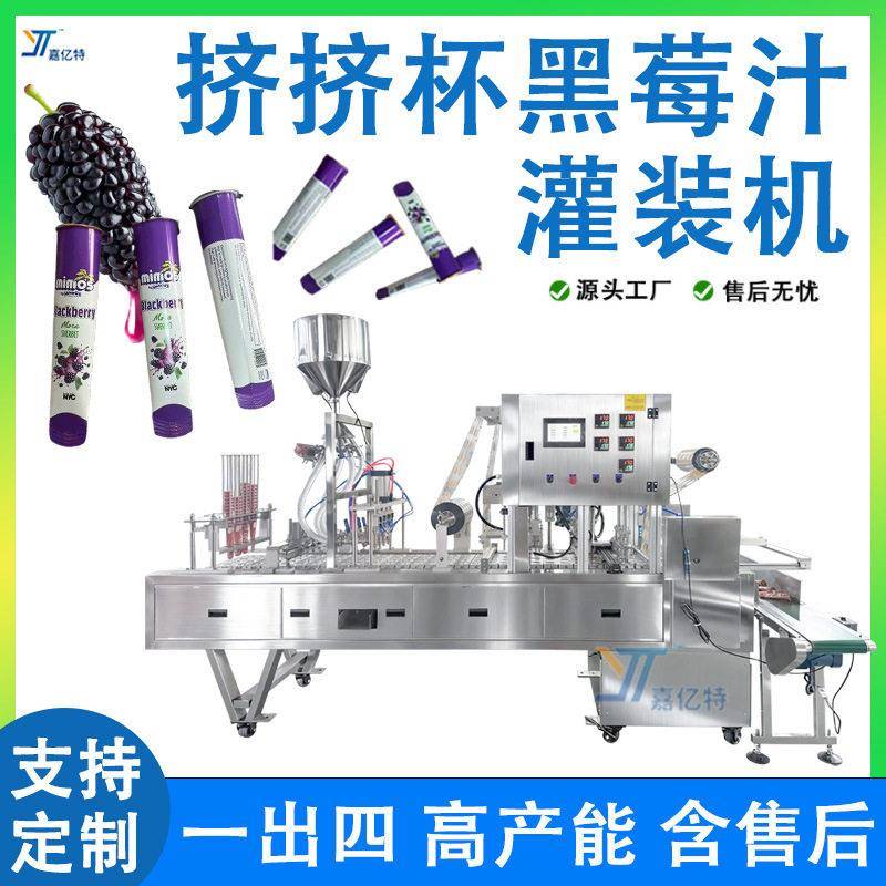 黑莓果味沙冰灌装机 全自动挤挤乐饮料沙冰灌装机 桑葚冰棍灌装机