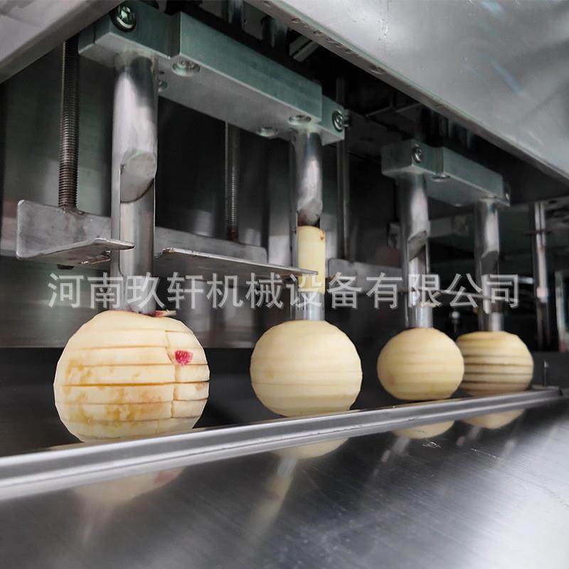 全自动商用苹果削皮去核机 多工位水果削皮去核分瓣一体机