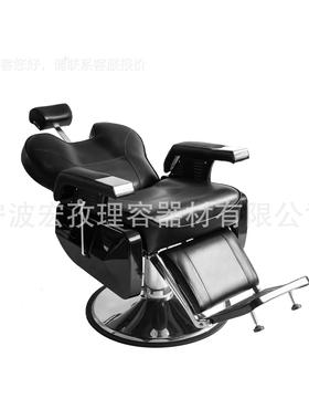 时美发升椅发廊旋理发椅理容家具黑色理发椅可降转尚外Z02A贸工厂