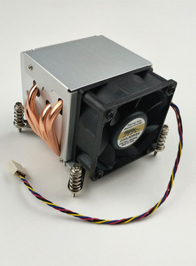 2U i5c i7至强1150 1155 1366 2011cpu散热器4热管金 钱豹cpu风扇