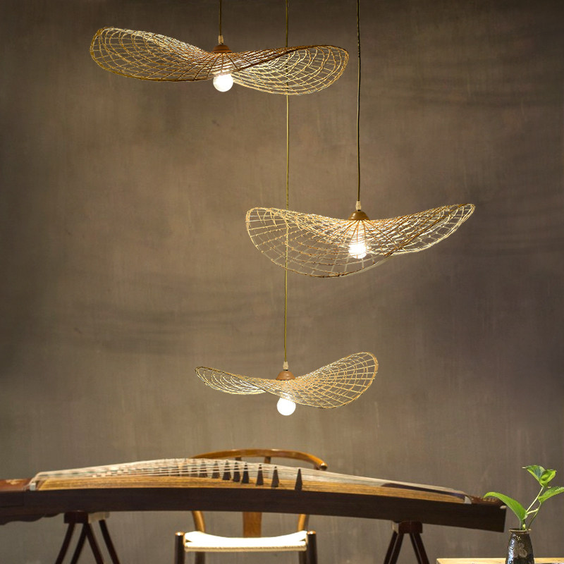 餐厅灯奶茶店灯具服装店吊灯店铺创意商用个性竹编灯吧台三头吊灯,家装灯饰光源,客厅吊灯,淘宝优惠券,粉丝福利购,淘宝优惠卷