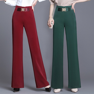 宽松微喇裤 甩裤 西裤 2021夏新款 子薄款 女高腰垂感阔腿裤 裤 直筒裤