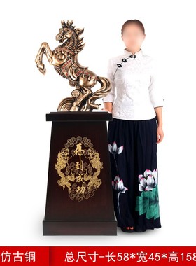 落地马到成功摆件办公室客厅公司酒店装饰品大开业礼品