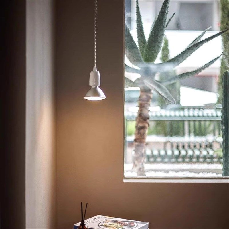 北欧陶瓷吊线射灯 创意床头吧台灯清新工业风岛台餐厅led小吊灯,家装灯饰光源,床头/玄关/吧台/过道吊灯,淘宝优惠券,粉丝福利购,淘宝优惠卷