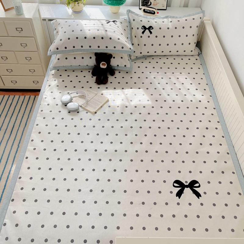 2024新款夏季冰丝凉席可机洗空调席子床单夏天婴儿可用可折叠床笠