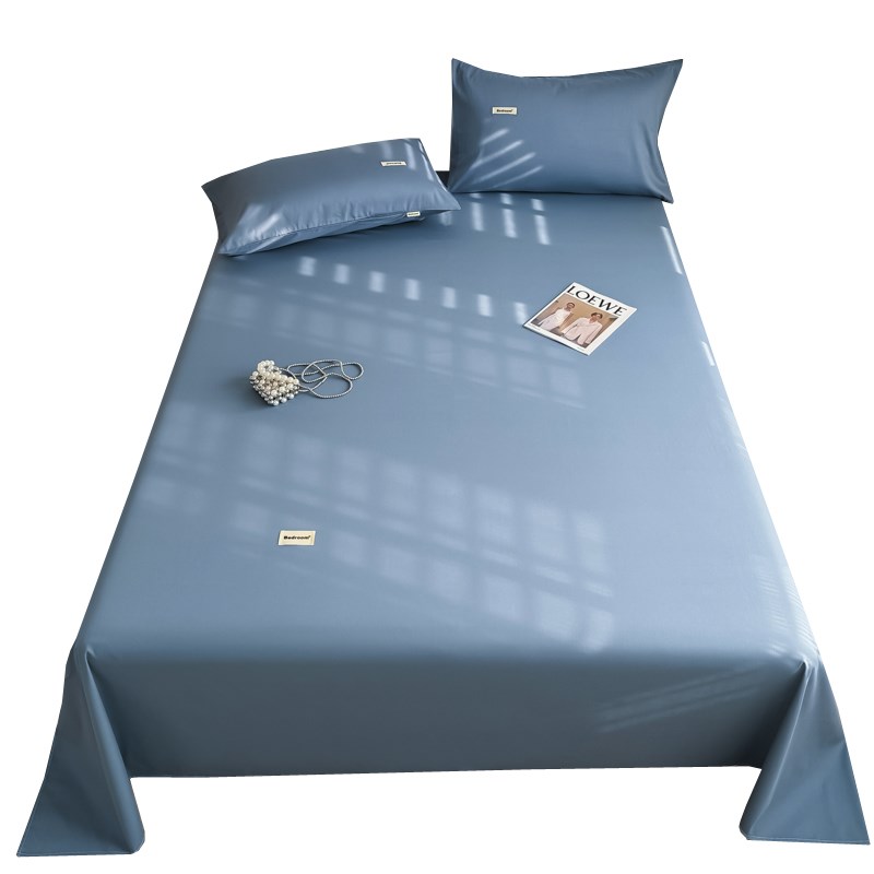 A类全棉水洗棉床单l单件100纯棉被单枕套2三件套学生宿舍单人新款