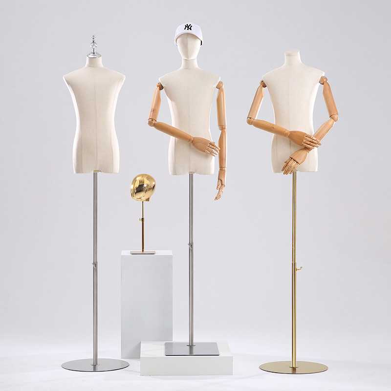 青少年大儿童服装模特道具男女中学生校服展示半身假人台模展示架