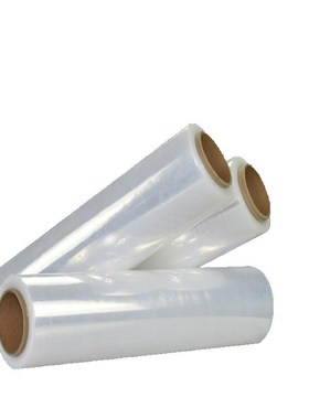 pe拉伸缠绕膜50cm宽黑色拉伸膜3公斤透明塑料薄膜托盘打包膜厂家