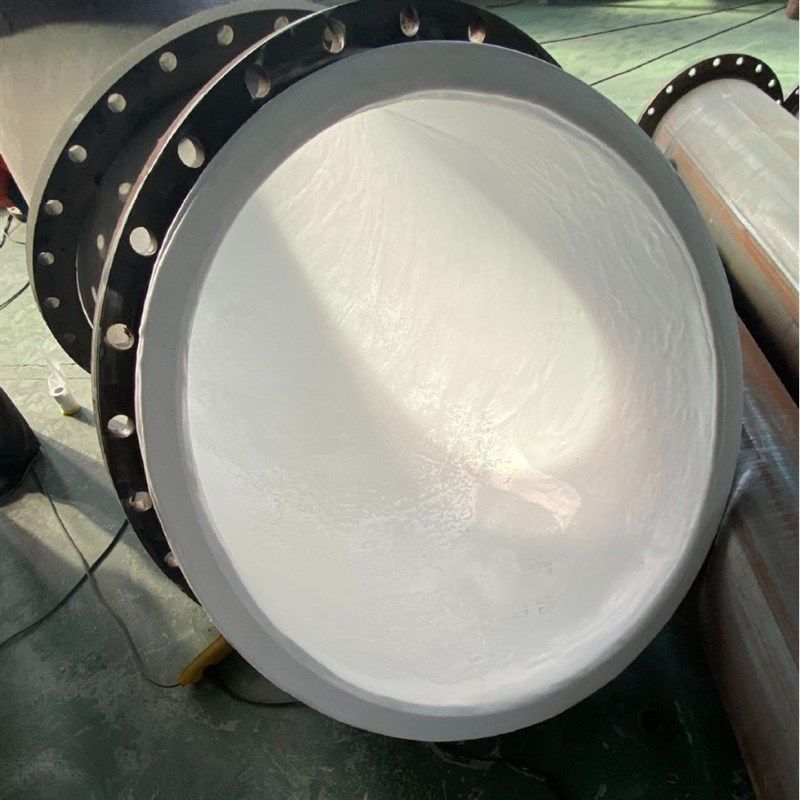 厂家供应衬塑管道复合管衬四氟管道衬pe管件模压PTFE管道