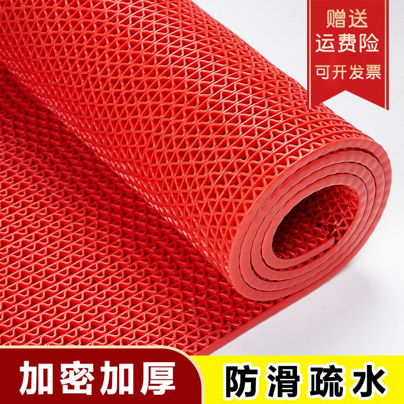 PVC塑料胶门垫商用浴室洗澡间防水防H滑地毯大尺寸疏水防污地垫子
