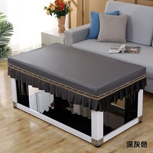 防水防油茶几皮罩长方形电炉烤火桌布E免洗餐桌套加厚PU防烫桌垫