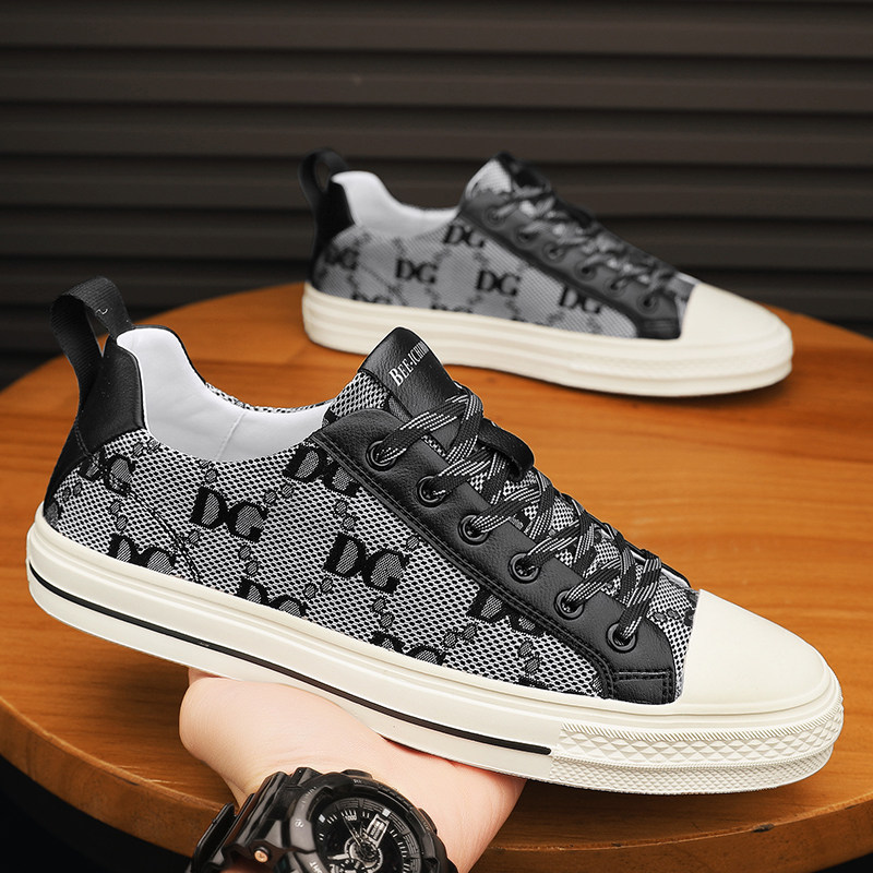 夏季英伦潮流板鞋男2023新款z软底透气布鞋男士个性时尚百搭休闲,流行男鞋,休闲板鞋,淘宝优惠券,粉丝福利购,淘宝优惠卷