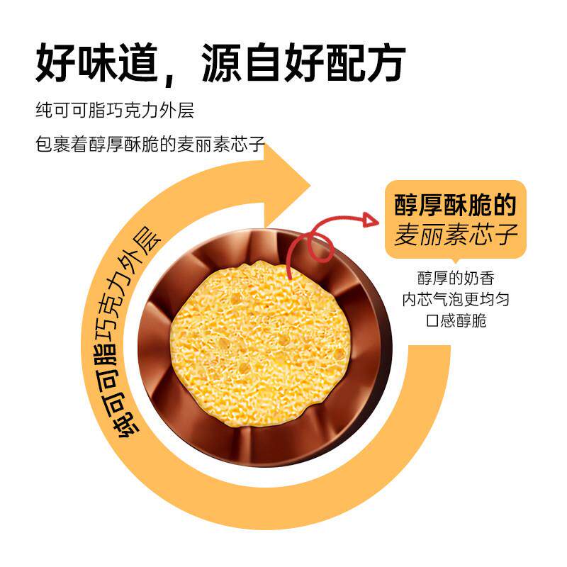 新日期百诺英式麦丽素巧克力牛奶朱古力豆罐装儿童零食黑巧克力纯