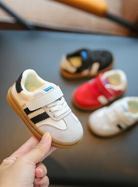 婴儿学步鞋软底1一3岁幼童w鞋春季新款宝宝鞋女宝小男童鞋子德迅