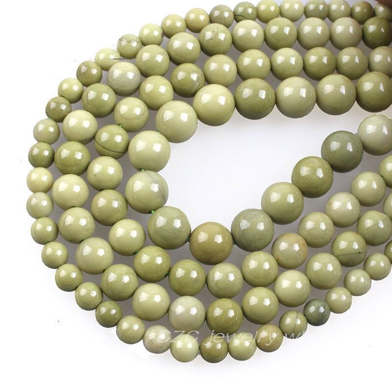 天然牛油果色阿拉善玛瑙散珠手工半成品diy手串手链项链饰品配珠