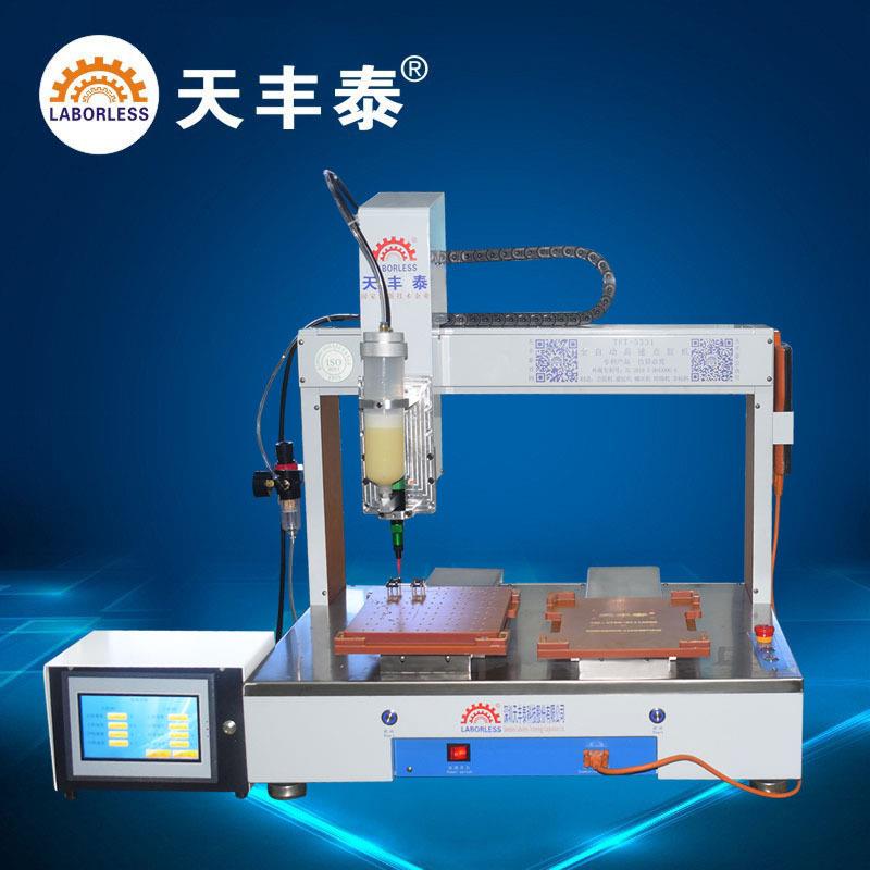 5331单液螺杆阀自动点胶机双工位可编程齿轮点油脂锡膏
