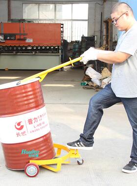 500KG低位油桶搬运车手动油桶车简易式咬嘴油桶车DC500